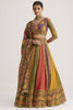 Beautiful Multi-Color Floral Printed Organza Traditional Lehenga Choli