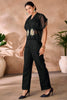 Incredible Black Hand Work Organza Party Wear Co-Ord Set