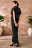 Incredible Black Hand Work Organza Party Wear Co-Ord Set