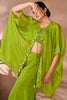 Surprising Green Hand Work Organza Designer Co-Ord Set