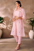 Fantastic Peach Hand Work Organza Western Wear Co-Ord Set