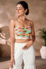 Tantalizing White Hand Work Organza Party Wear Co-Ord Set