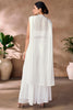 Tantalizing White Hand Work Organza Party Wear Co-Ord Set