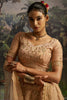 Spectacular Peach Dori Embroidered Net Bridesmaid Lehenga Choli With Dupatta