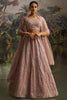 Bewitching Sequins Mauve Net Reception Wear Lehenga Choli With Dupatta