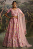 Incredible Pink Sequins Net  Engagement Wear Lehenga Choli With Dupatta