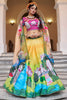 Amazing Yellow Printed Art Silk Bridesmaid Lehenga Choli With Dupatta