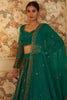 Fantastical Green Sequins Organza Festival Wear Lehenga Choli