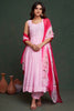 Delightful Pink Organza Function Wear Anarkali Suit With Dupatta