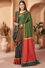 Unique Multi-Color Pashmina Winter Wear Saree With Shawl