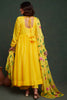 Enjoyable Yellow Organza Haldi Wear Anarkali Suit With Dupatta