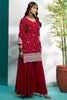 Glamorous Maroon Zari Embroidered Georgette Eid Special Palazzo Suit