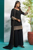 Alluring Black Zari Embroidered Georgette Palazzo Suit With Dupatta