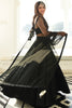 Adorable Black Sequins Georgette Reception Wear Lehenga Choli