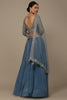 Fabulous Steel Blue Sequins Georgette Engagement Wear Lehenga Choli