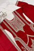 Beautiful Red Embroidered Vichitra Silk Wedding Wear Palazzo Suit