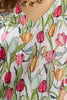 Tantalizing White Floral Printed Muslin Silk Office Wear Co-Ord Set