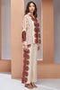 Lovable Cream Digital Printed Muslin Silk Casual Wear Co-Ord Set