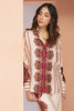 Lovable Cream Digital Printed Muslin Silk Casual Wear Co-Ord Set