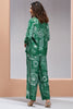 Stunning Dark Green Digital Printed Muslin Silk Casual Wear Co-Ord Set