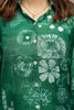 Stunning Dark Green Digital Printed Muslin Silk Casual Wear Co-Ord Set