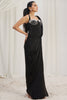 Glamorous Black Organza Party Wear Saree With Corset Blouse