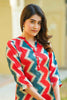 Gorgeous Multi-Color Zig Zag Print Maslin Silk Salwar Kameez