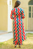 Gorgeous Multi-Color Zig Zag Print Maslin Silk Salwar Kameez