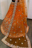 Sweet Orange Zari Work Silk Wedding Lehenga Choli With Dupatta