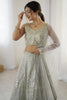 Eye-Catching Grey Sequins Georgette Reception Wear Lehenga Choli