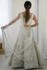 Eye-Catching Grey Sequins Georgette Reception Wear Lehenga Choli