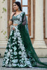 Attractive Green Sequins Georgette Designer Lehenga Choli With Dupatta