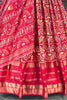 Charming Red Zari Weaving Cotton Silk Traditional Gown With Dupatta