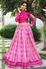 Beautiful Wine Printed Tussar Silk Event Wear Lehenga Choli