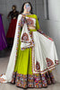 Excellent Green Gamthi Work Cotton Navratri Special Lehenga Choli