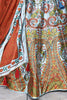 Alluring Multi-Color Printed Art Silk Festival Wear Lehenga Choli