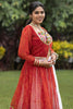 Beautiful White  Bandhani Printed Rayon Navratri Wear Crop Top Lehenga