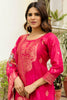 Good-looking Rani Pink Zari Weaving Chanderi Festival Wear Pant Suit