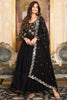 Attractive Black Georgette Reception Wear Gown With Dupatta