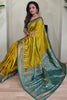 Dazzling Green Zari Weaving Paithani Silk Function Wear Saree