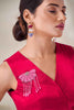 Awesome Pink Hand Work Gaji Silk Party Wear Only Top