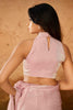 Precious Baby Pink Hand Work Organza Ready To Wear Saree With Blouse