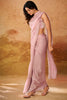 Precious Baby Pink Hand Work Organza Ready To Wear Saree With Blouse