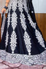 Stunning Black Thread Embroidery Georgette Wedding Wear Lehenga Choli