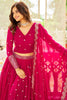 Fascinating Pink Sequins Work Georgette Wedding Wear Lehenga Choli