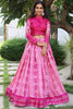 Beautiful Wine Printed Tussar Silk Event Wear Lehenga Choli