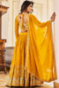 Beautiful Yellow Embroidered Georgette Haldi Wear Lehenga Choli