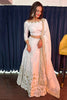 Adorable White Sequins Silk Function Wear Lehenga Choli With Dupatta