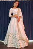 Adorable White Sequins Silk Function Wear Lehenga Choli With Dupatta