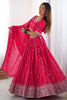 Fantastic Pink Sequins Work Silk Event Wear Lehenga Choli With Dupatta